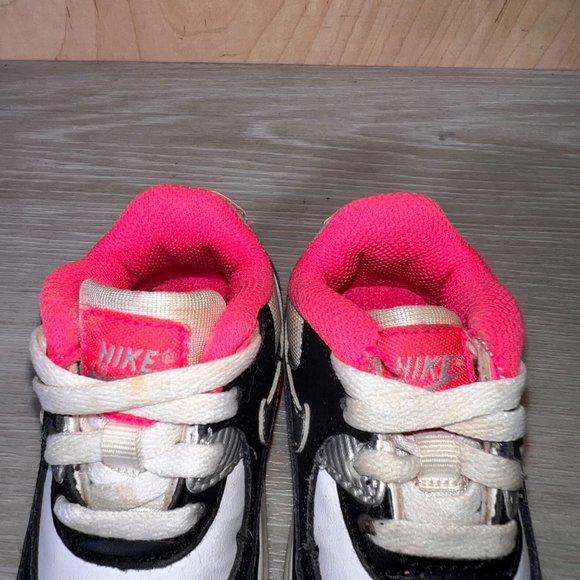 Nike Air Max 90 Retro Infrared Pink/ Black/White 408112-122 Infant 4C - Picture 11 of 11